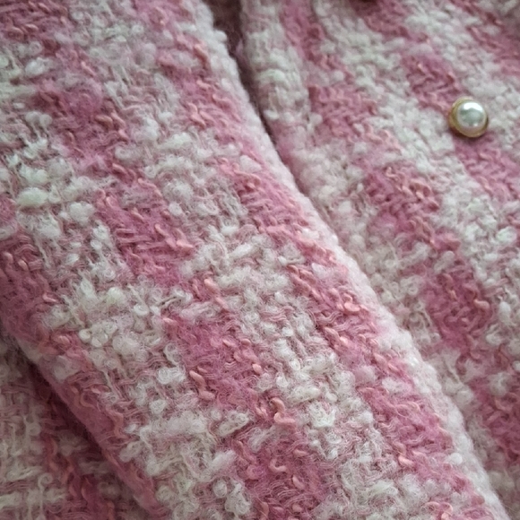 LoveShackFancy Armstrong Coat Pink Hills Tweed. - Picture 8 of 16